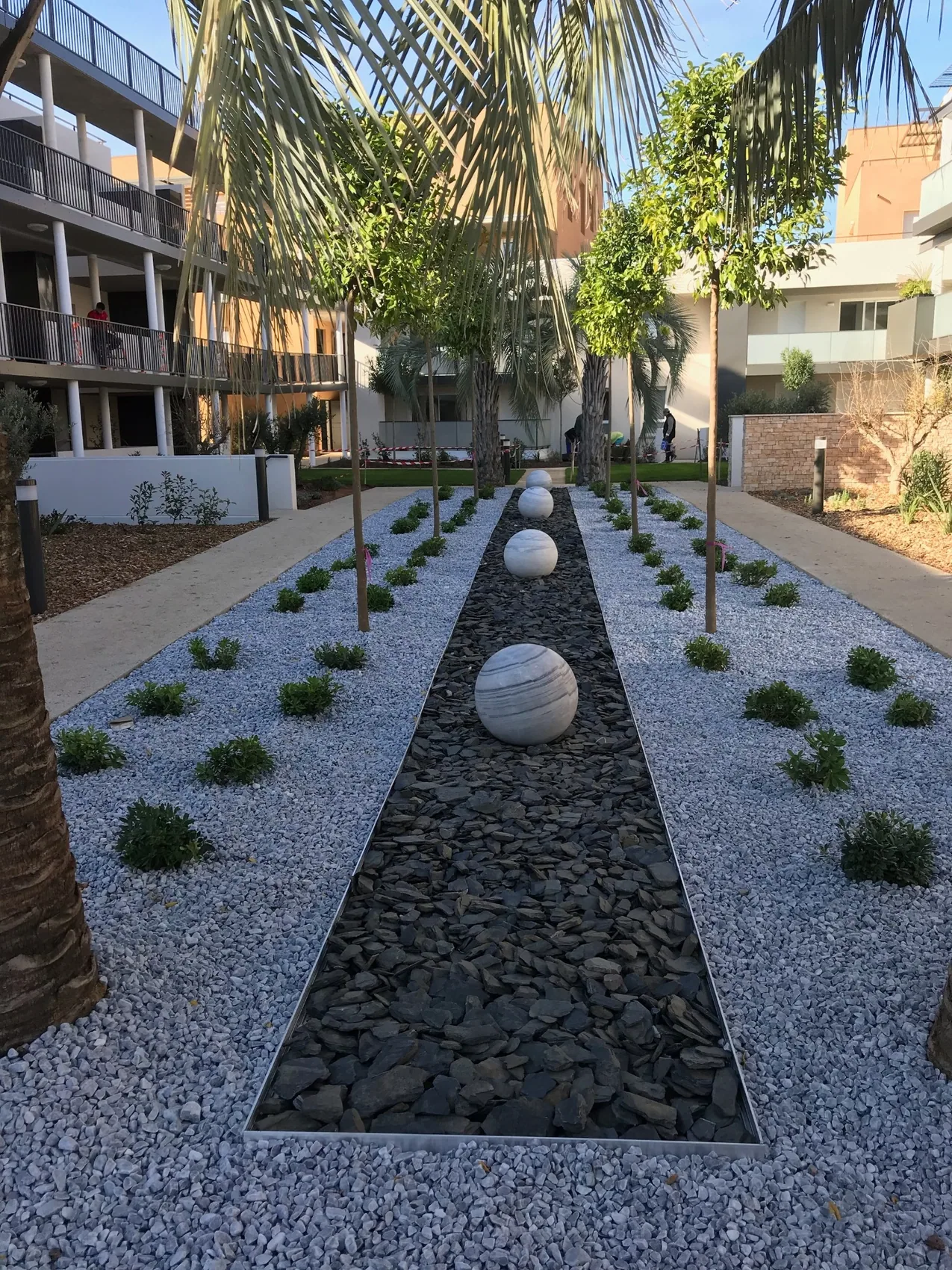 Aménagements extérieurs — photographie du projet